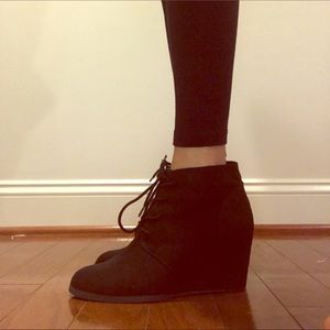 American Rag Baylie Lace Up Wedge Booties